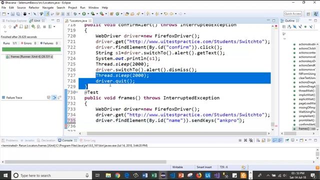 Selenium with Java 43 - How to handle Frame | Switch to frame | Switch to default content смотреть онлайн