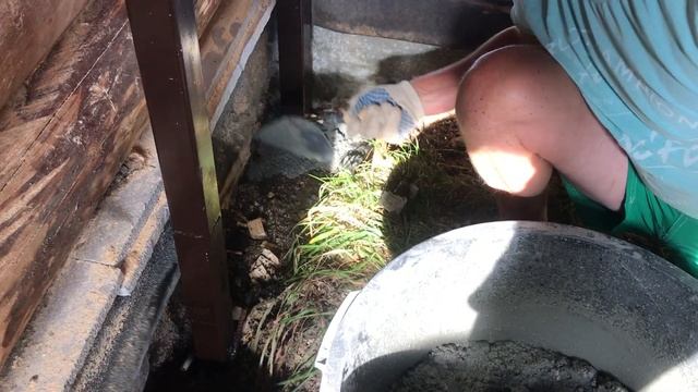 Заливка бетонной чаши в бане смотреть онлайн