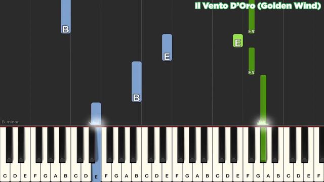 Il Vento D’oro | Golden Wind | Jojo’s Bizarre Adventures | Easy Piano Keyboard Tutorial | Synthesia смотреть онлайн