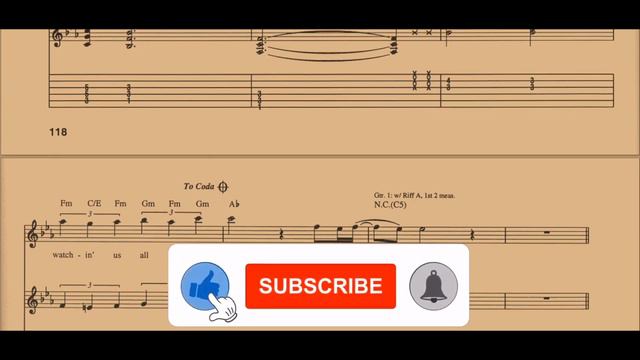 Survivor - Eye Of The Tiger | Guitar Lesson With Tab | Guitar Songbook смотреть онлайн