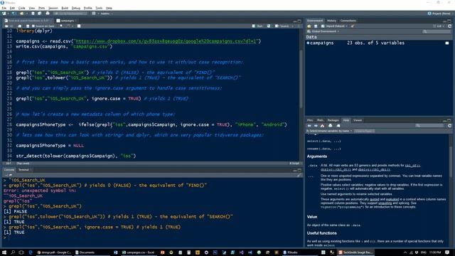 Excel find and search functions in R смотреть онлайн