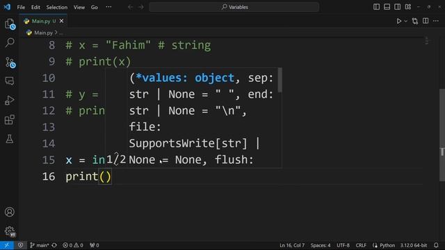 Variables, Type Casting, Case Sensitivity in Python смотреть онлайн