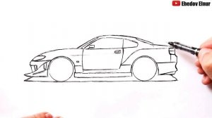 Как нарисовать крутую машину | car drawing