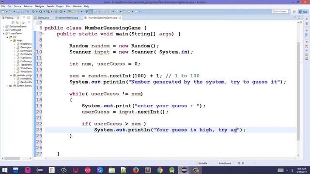 43. Number Guessing Game in Java - Pashto смотреть онлайн