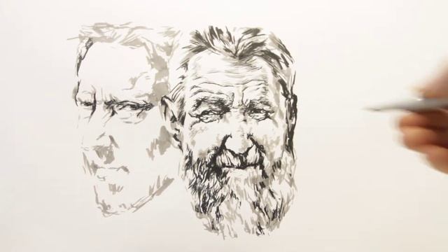 Sketch. Portrait. Drawing. Как создать скетчевые портреты без предварительной подготовки? смотреть онлайн