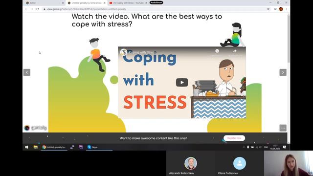 Разговорный клуб английского 18.04 #stressmanagement (Intermediate+) смотреть онлайн
