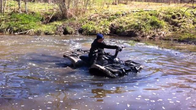 Yamaha Grizzly плавает смотреть онлайн
