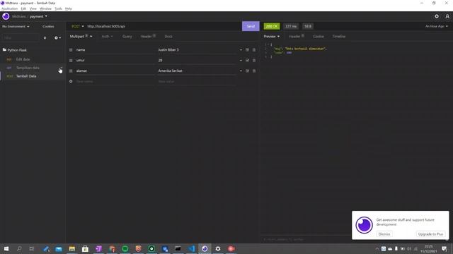 #4 Belajar web backend - CRUD dengan Flask Restful & Sqlalchemy - #2 Update & Delete Data смотреть онлайн