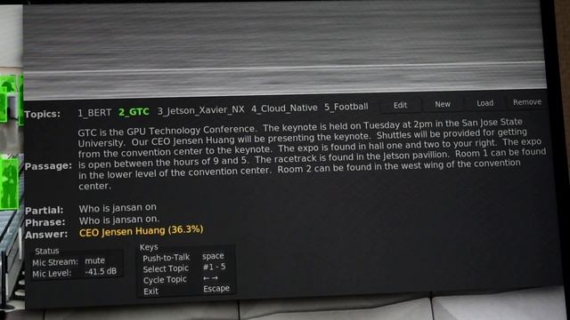 NVIDIA Jetson NX BERT Voice Container Demo смотреть онлайн