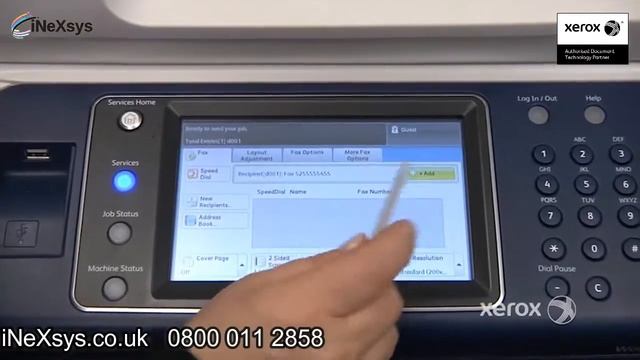 How to use Fax Function - Xerox 5300 Series смотреть онлайн