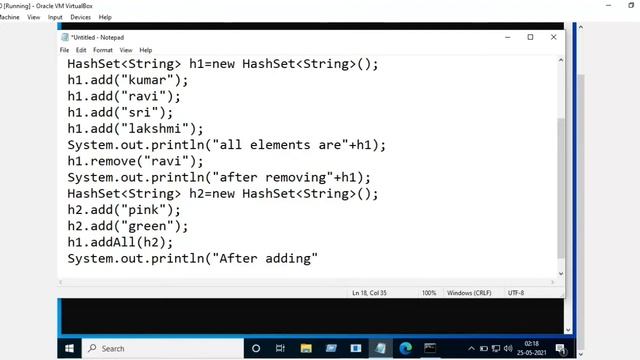 Removing adding elements from HashSet || HashSet in java collection смотреть онлайн
