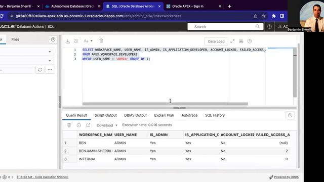 Change The Oracle APEX Development Environment Authentication Schemes & Lock/Unlock Workspace(s) смотреть онлайн