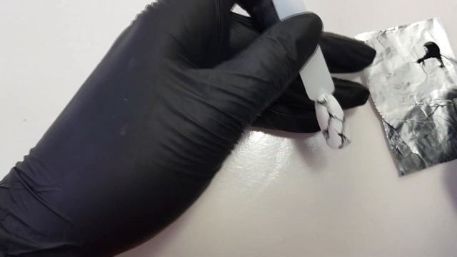 Мраморный маникюр. Белый мрамор на ногтях