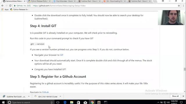 Setting up your Windows computer for Python Web Scraping смотреть онлайн