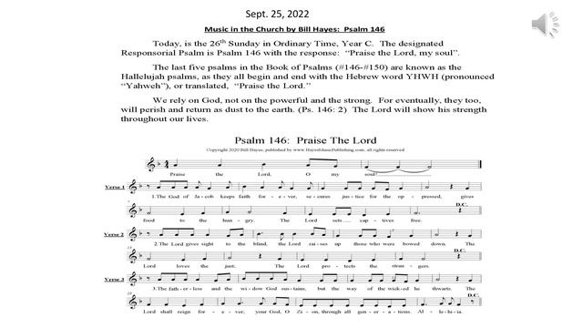 9/25/2022 Psalm 146 смотреть онлайн