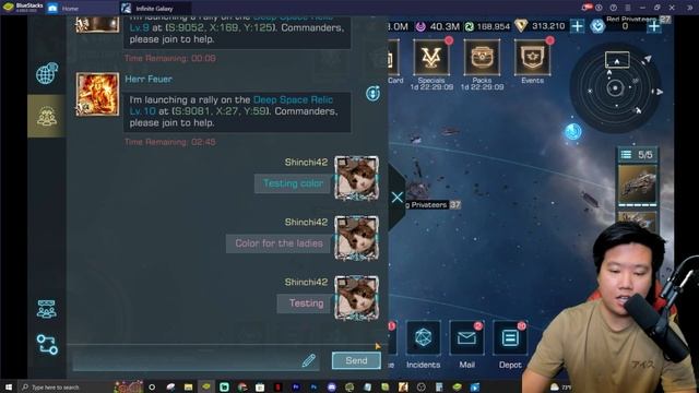 Change Text Color in Chat and Alliance Wall | Infinite Galaxy смотреть онлайн