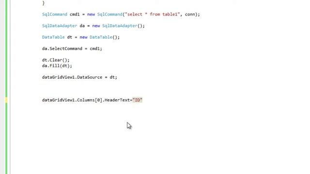 DataGridView Column HeaderText c# смотреть онлайн