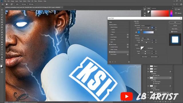 INSANE KSI EDIT - Speed Art (Photoshop) смотреть онлайн
