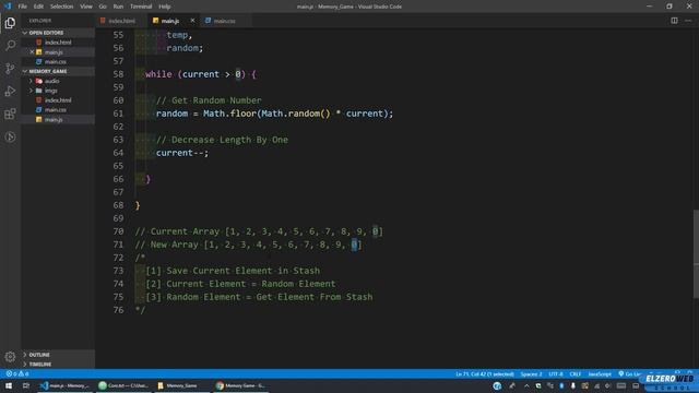 Memory Game - Arabic JavaScript Tuts #06 - Create The Shuffle Function смотреть онлайн