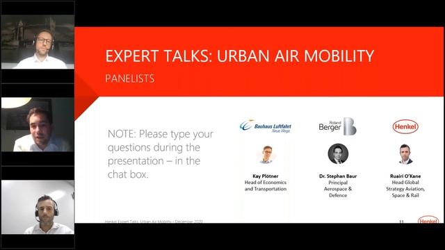 Future of autonomous flying | Mobility: Urban Air Mobility | Webinar | UAM | Henkel Expert Talks смотреть онлайн