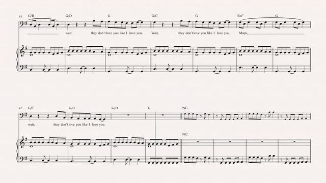 Cello - Maps - Yeah Yeah Yeahs Sheet Music, Chords, & Vocals смотреть онлайн