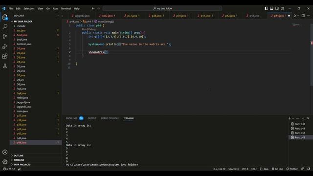 Passing 2D array to the function (Method) in java. #java #coding#codinglife #clanguage#programming смотреть онлайн