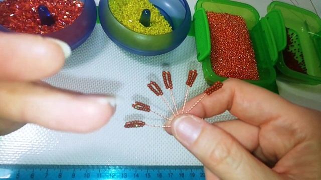 Солнечные лилии из бисера. Мастер класс. Часть 1. Цветы из бисера в тыкве. DIY Art Tutorial смотреть онлайн