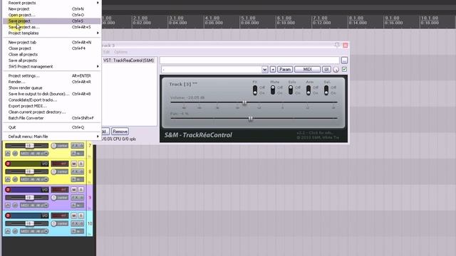 Reaper: Using TrackReaControl to control track volume and pan from external controller смотреть онлайн