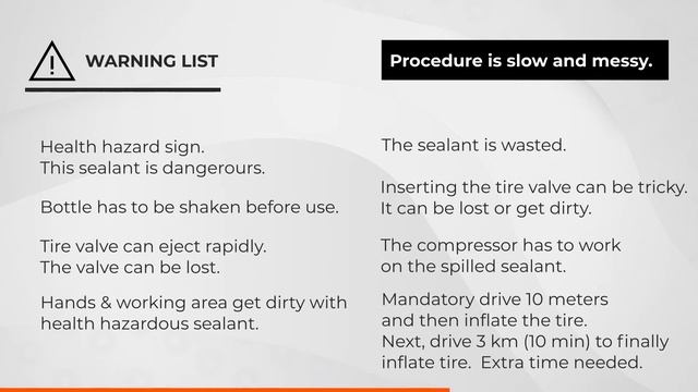 How to use Tire Repair Kit sealant bootle vs squeeze bottle of a TireMobilityKit set смотреть онлайн