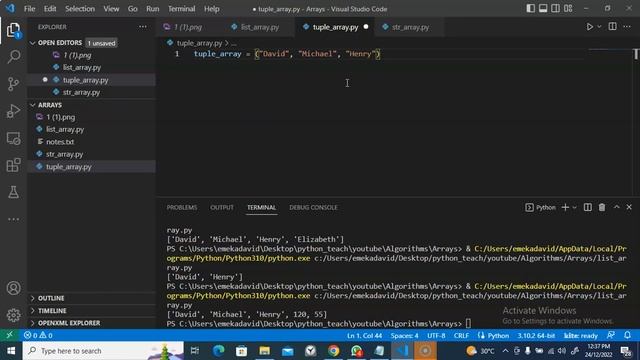 Array Data Structures In Python 1: List, Tuples, and Str classes смотреть онлайн