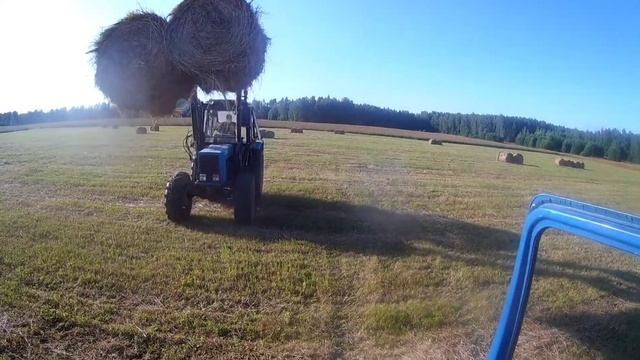 Сенокос 2020 : три трактора МТЗ 82 ; косилка PDK210 PRONAR;пресс ПРФ 110; грабли ГВР 600
