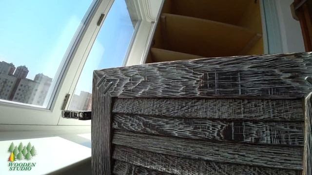 Фанерный шкаф на балконе с жалюзийными дверцами из ясеня и венге. 5 лет эксплуатации! смотреть онлайн