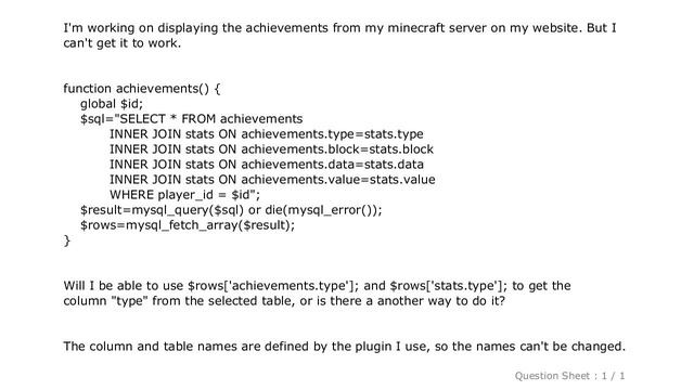 MySQL : Inner join 2 tables with same column names смотреть онлайн