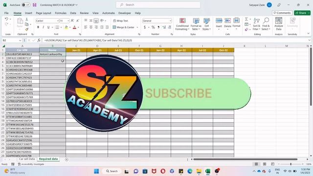 [MS Excel Free Course] | Lecture 20 - Combining VLOOKUP & MATCH Function in Excel смотреть онлайн
