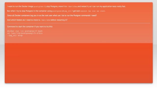 How to move Postresql to RAM disk in Docker? смотреть онлайн