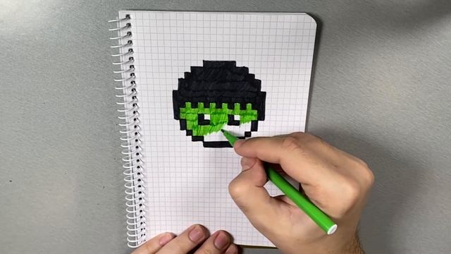 Рисуем Халка. Рисунки по клеточкам смотреть онлайн