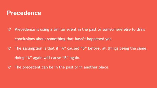 Using Precedence as Evidence смотреть онлайн