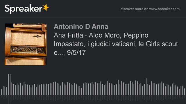 Aria Fritta - Aldo Moro, Peppino Impastato, i giudici vaticani, le Girls scout e..., 9/5/17 смотреть онлайн