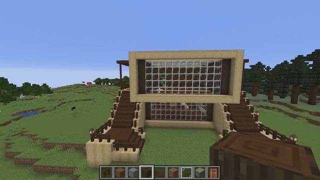 Building A Modern Wooden House In Minecraft