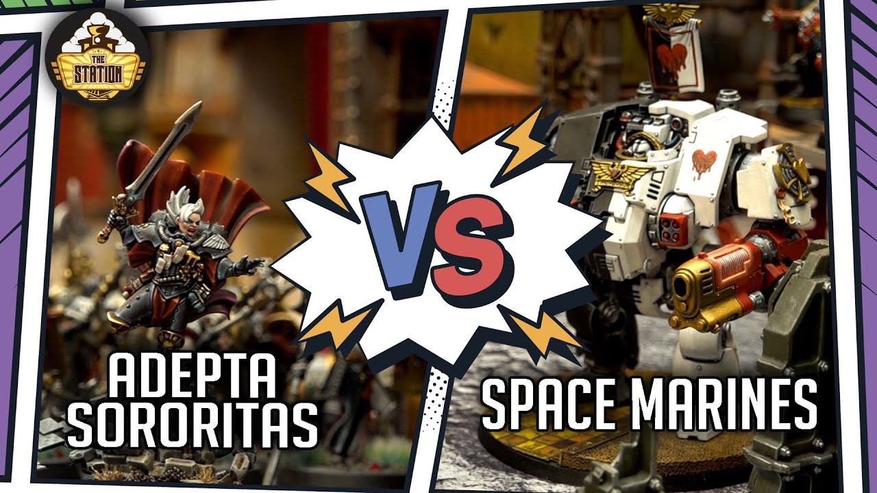 ADEPTA SORORITAS Vs SPACE MARINES I Battlereport 1000pts I Warhammer 40000