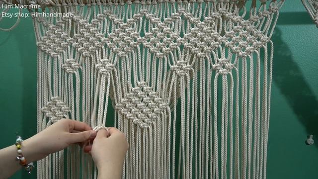 DIY Large Macrame Curtain , Macrame Wedding Backdrop | Step By Step Tutorial