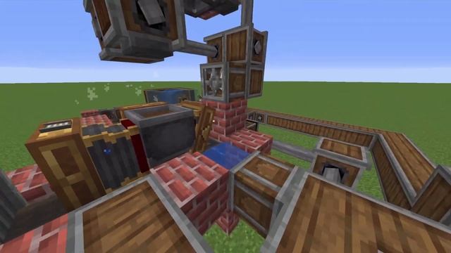 Моя автоматическая ферма железа с модом Create! смотреть онлайн