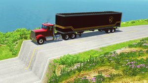 Автомобили против незаконченной дороги - BeamNG Drive