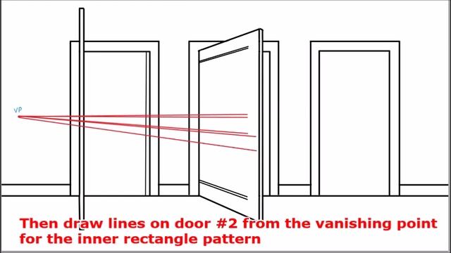 How to Draw an Open Door (Opening Doors) in 2 Point Perspective Easy Step by Step Drawing Tutorial смотреть онлайн
