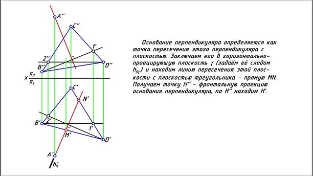Перпендикуляр к плоскости 2