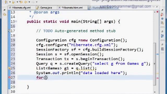 HIbernate : How to use hibernate query language to select the data from the database tables смотреть онлайн
