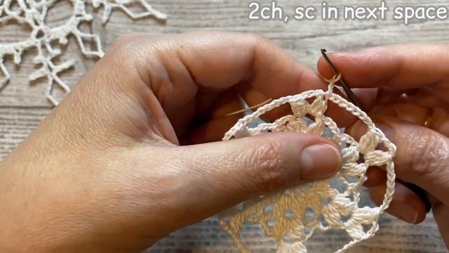 [ENG] №11 СНЕЖИНКА крючком. SNOWFLAKE CROCHET. смотреть онлайн