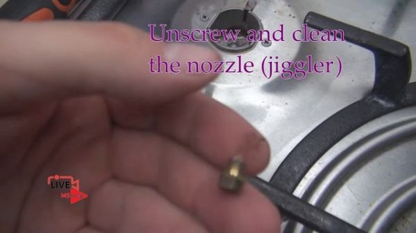 How to clean gas stove burner nozzle. No gas or small flame on Gas hob cooker.