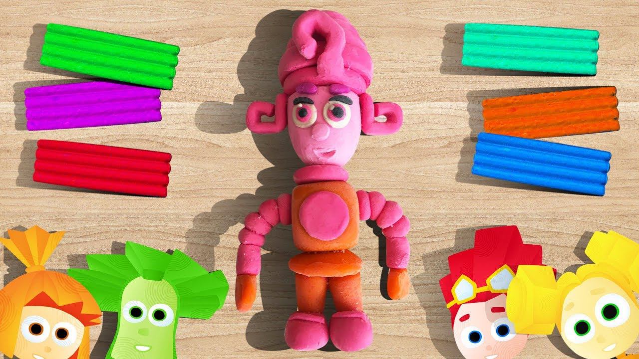 Пластилиновые Фиксики - Лепим Масю из мультика про Фиксиков смотреть онлайн