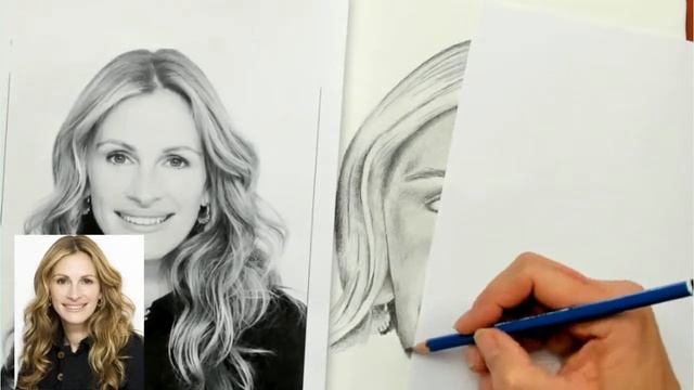 Learn how to draw a portrait in graphite pencil (Part 4) - LIVE with Mrs Red! смотреть онлайн